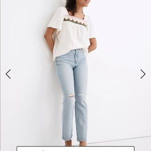 Madewell Highrise slim crop boyjean